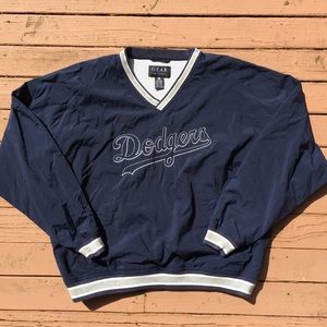 dodgers v neck pullover jacket